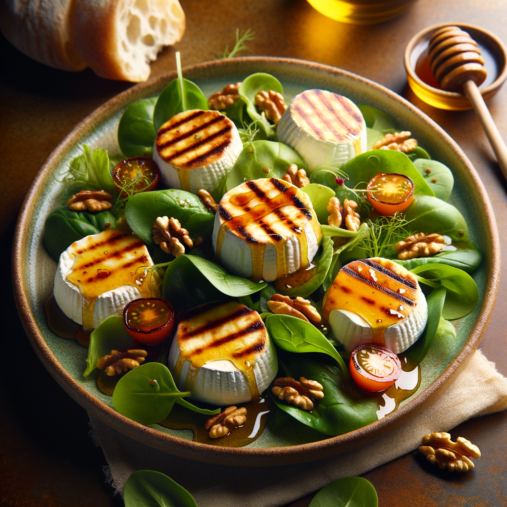 Meil de Daghmous : recette de salade au chèvre miel
