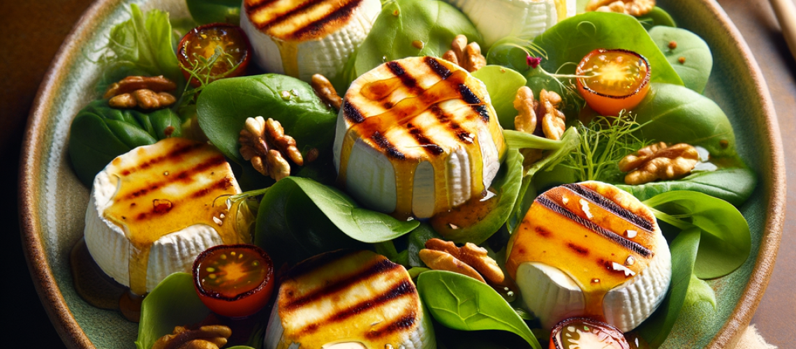 Meil de Daghmous : recette de salade au chèvre miel